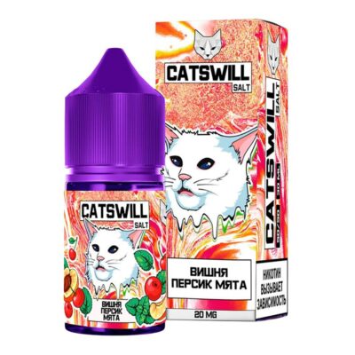 Жидкость Catswill Вишня Персик Мята 20мг 30мл