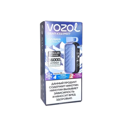 VOZOL GEAR Ice & Sweet Голубика со Льдом (56000 затяжек)