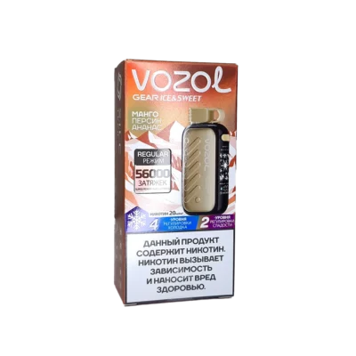 VOZOL GEAR Ice & Sweet Манго Персик Ананас (56000 затяжек)