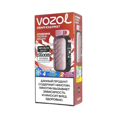 VOZOL GEAR Ice & Sweet Клубника Малина Вишня (56000 затяжек)