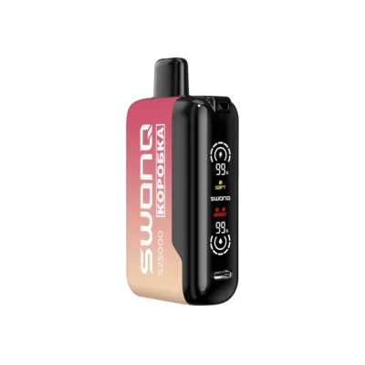 Swonq x Коробка S25000 Peach Raspberry (Персик Малина) (25000 затяжек)