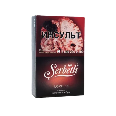 Serbetli Love 66 (Клубника Арбуз) 50гр